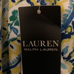 Lauren Ralph Lauren Blue and Green Patterned pants